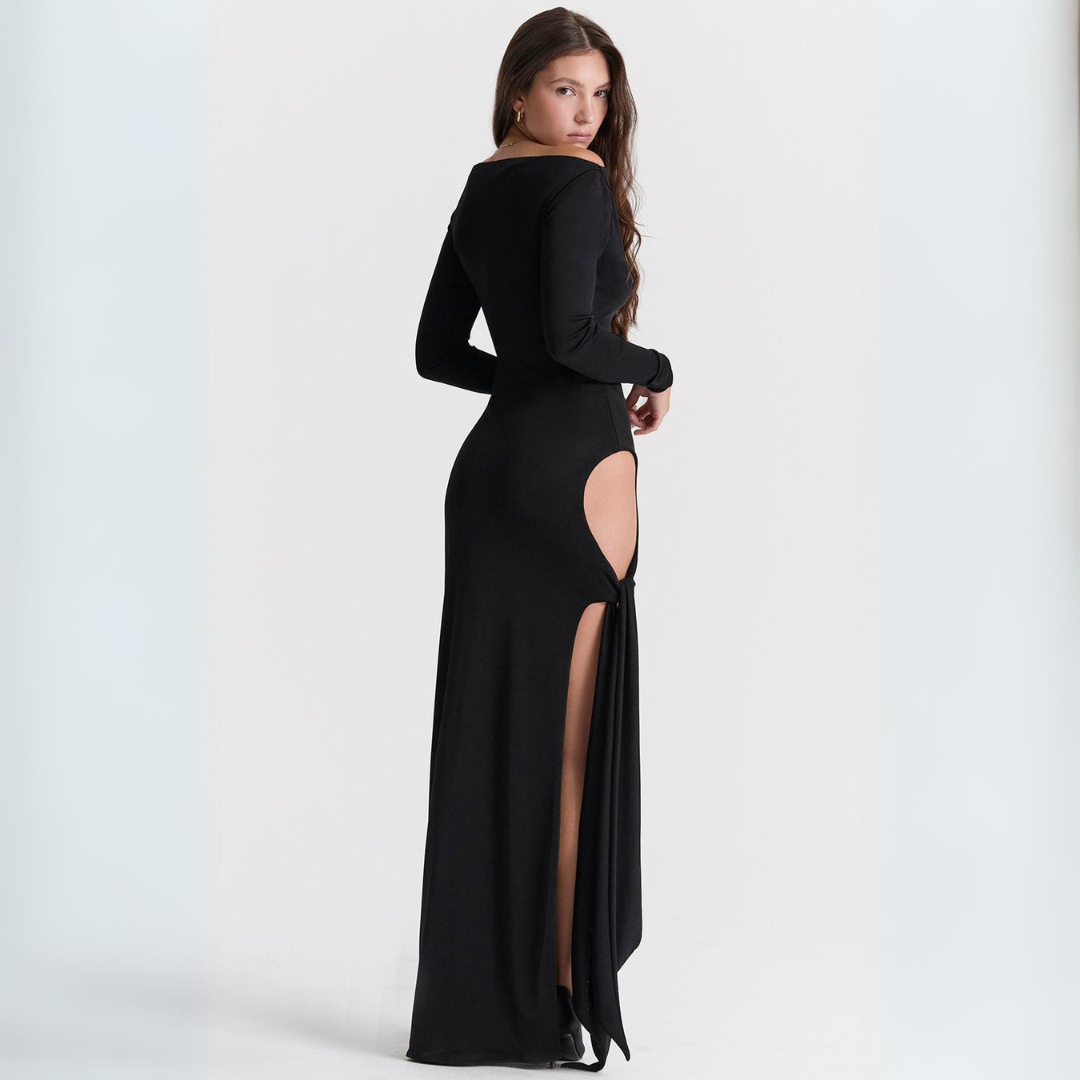 Vestido longo preto